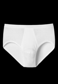 Schiesser Heren Sportslip Met Gulp Wit - Original Feinripp