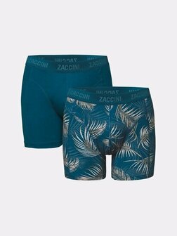 Zaccini 2-pack boxershorts palm leaves