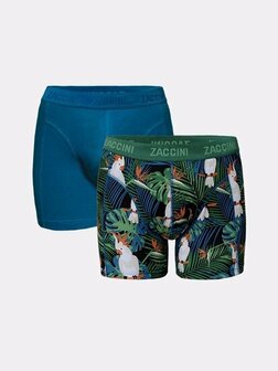 Zaccini 2-pack boxershorts tropical forest