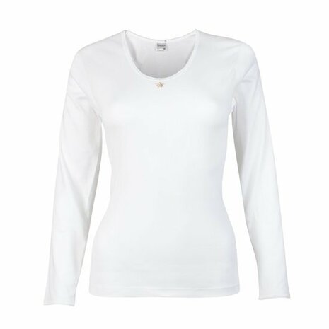 Beeren Dames M3000 Shirt Lange Mouw Wit