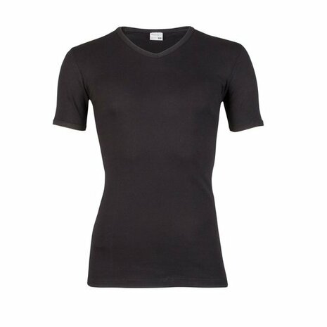 Beeren Heren T-shirt V-hals M3000 Zwart