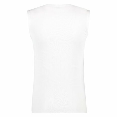 Beeren M3000 Heren Mouwloos Shirt Extra Lang Wit
