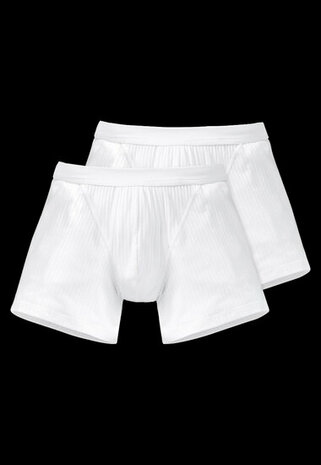 Schiesser Heren Short Met Gulp 2-pack Wit - Authentic