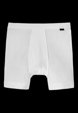 Schiesser Heren Short Met Gulp Wit - Cotton Feinripp