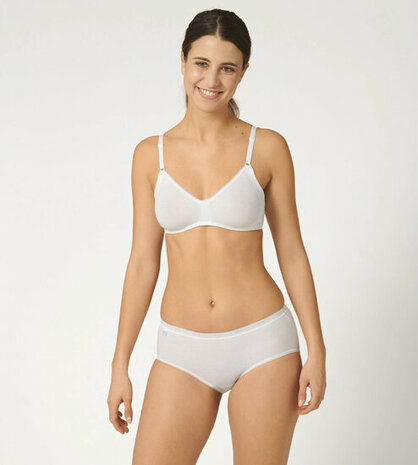 Sloggi Dames Basic+ Midi Wit 4-pack