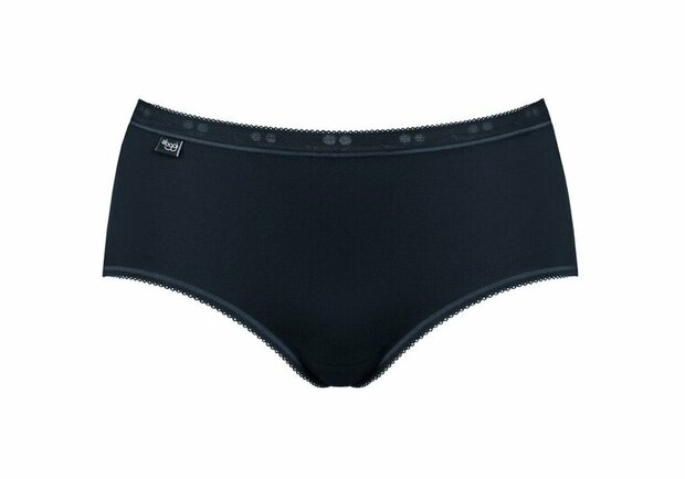 Sloggi Dames Basic+ Midi Zwart 4-pack