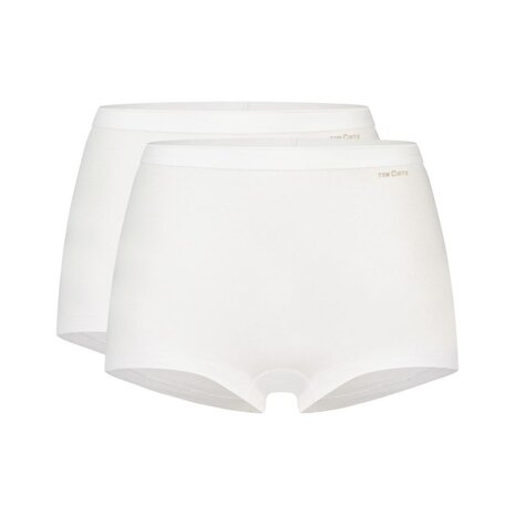 Ten Cate Dames Basic Short Katoen 2-Pack - Wit