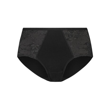 Ten Cate Dames Midi slip met kant - Zwart