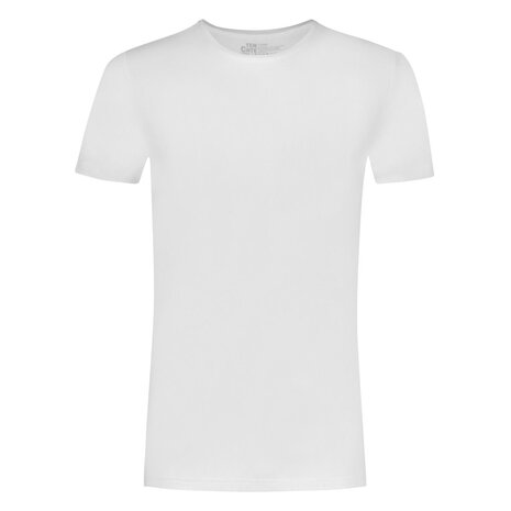 Ten Cate Heren Basic T-shirt - 2-Pack- Wit - Extra lang