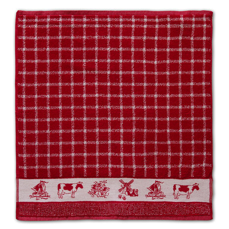 DDDDD keukendoek Dutchie 50 x 55 red