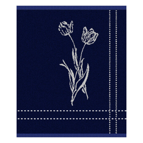 DDDDD keukendoek lisse 50x55 blue