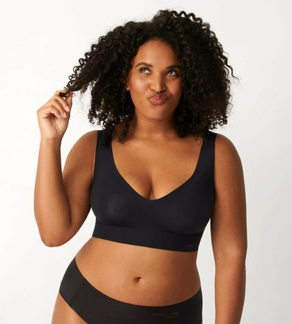 Sloggi Dames Zero Feel 2.0. Bralette Zwart