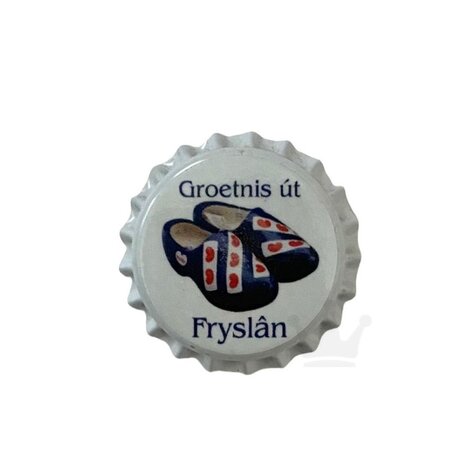 Magneet Bierdopje - Groetnis &uacute;t Frysl&acirc;n - Klompjes