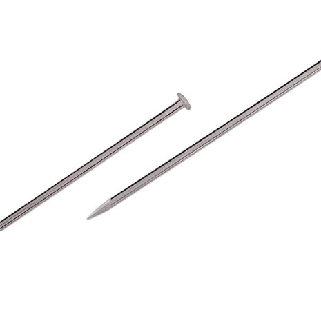 Kantklosspelden edelstaal 0,53 x 26 mm. 2 doosjes a 15 gram