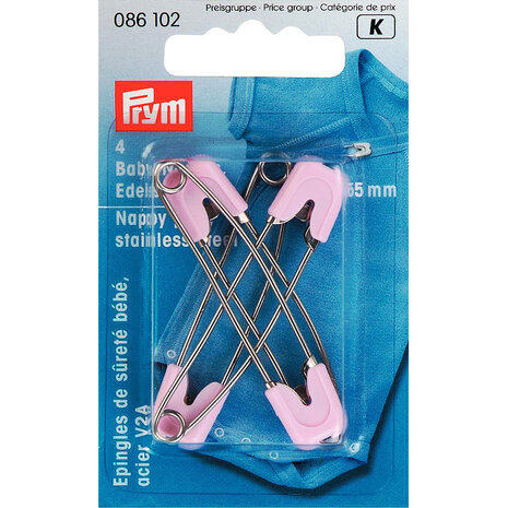 Prym Veiligheidsspelden baby rose 4 stuks