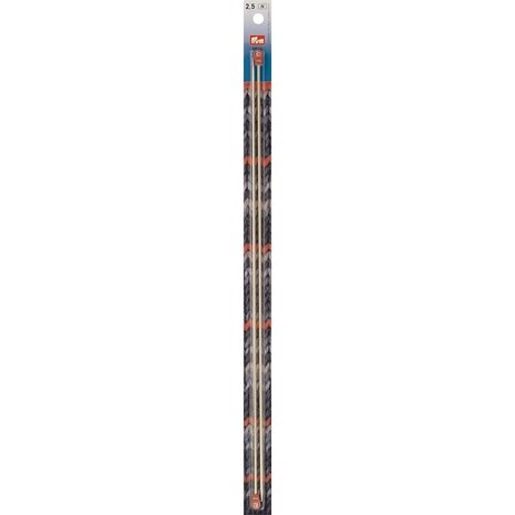 Breinaalden Aluminium zilverkleurig 40 cm 2,50 mm