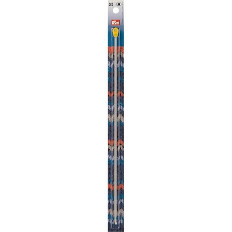 tunische wolhaaknaald aluminium - grijs 30 cm 3,50 mm