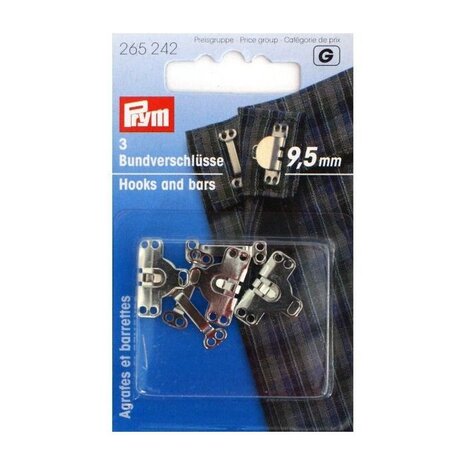 Prym  3 Broek - en Rokhaken 9,5 mm  265 242