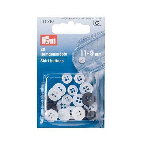 Overhemd Knopen 11 met 9Mm P/30 311210