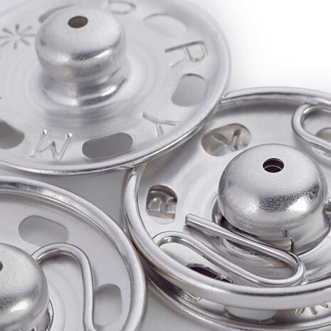 Prym opnaaibare drukknoop 21 mm zilver-3stuks