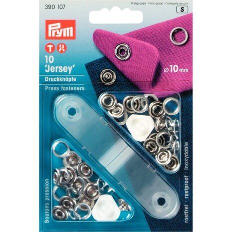 Prym Open Drukknopen 10 mm zilver- 10 stuks