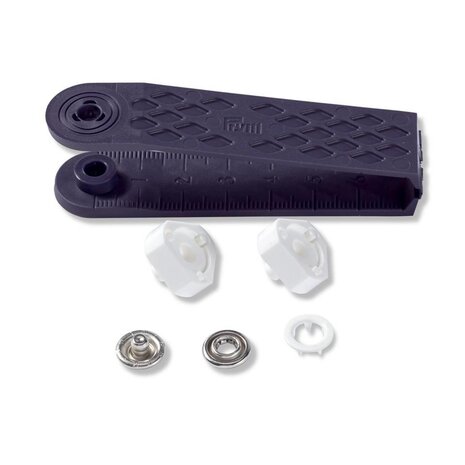 Prym  Dichte Drukknoop wit 10mm-10 stuks