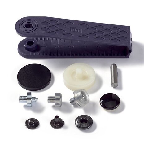 Prym Naaivrijdrukknopen ANORAK MS kap gelakt zwart 15 mm