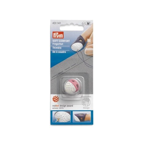 Prym | Ergonomische Vingerhoed |Maat M| Hardroze