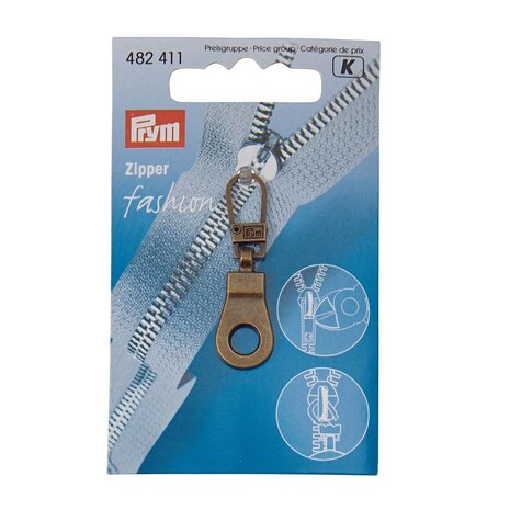 Prym / YKK Fashion Zippers Ritsenschuiver Ring Oudmessing