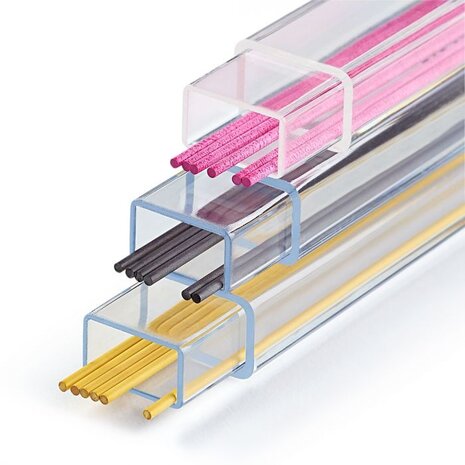 Prym Vervangstiften voor vulpotlood Geel/Zwart/Fuchsia
