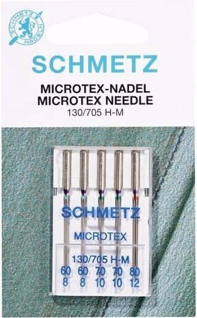 Schmetz microtex naald 130/705 H-M 60/8-70/10-80/12