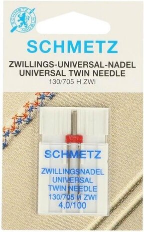 Schmetz Tweeling Naald - 1 stuk dikte 4.0/100