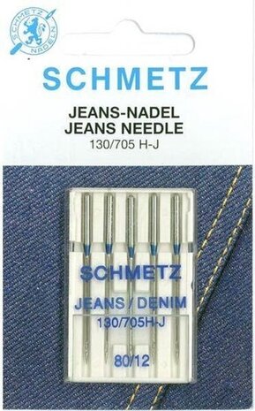 Schmetz Jeans - Naald 5 stuks  Dikte 80/12