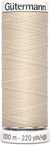 G&uuml;termann Naaigaren - Beige - Nr 169 - 200 meter