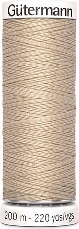 G&uuml;termann Naaigaren - Beige - Nr 198 - 200 meter