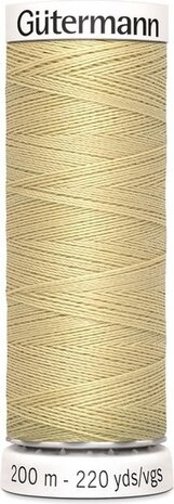 G&uuml;termann Naaigaren - Beige - Nr 249 - 200 meter