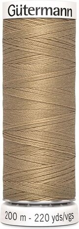 G&uuml;termann Naaigaren - Beige - Nr 265 - 200 meter