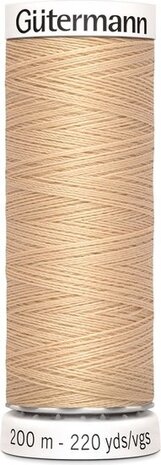 G&uuml;termann Naaigaren - Beige - Nr 421 - 200 meter