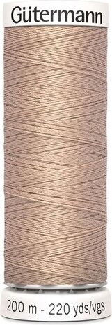 G&uuml;termann Naaigaren - Beige - Nr 422 - 200 meter