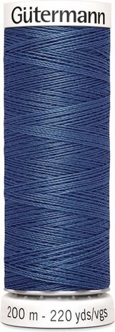 G&uuml;termann Naaigaren - Blauw - Nr 435 - 200 meter