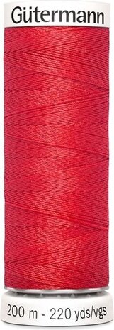 G&uuml;termann Naaigaren - Rood - Nr 491 - 200 meter