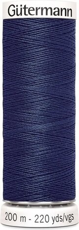 G&uuml;termann Naaigaren - Blauw - Nr 537 - 200 meter