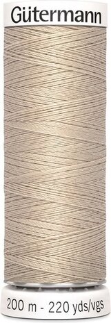 G&uuml;termann Naaigaren - Beige - Nr 722 - 200 meter