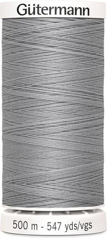 G&uuml;termann Naaigaren Grijs - Nr 38- 500 meter