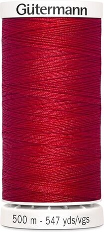 G&uuml;termann Naaigaren Rood - Nr 156- 500 meter