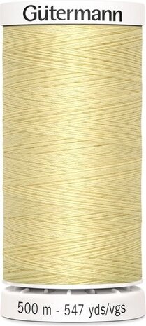 G&uuml;termann Naaigaren Geel/Beige - Nr 325- 500 meter