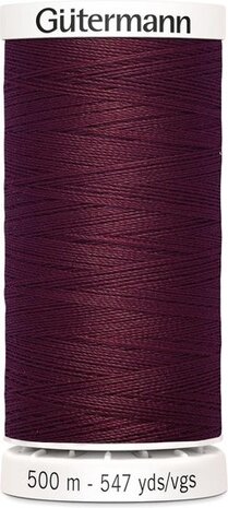 G&uuml;termann Naaigaren Bordeaux - Nr 369- 500 meter