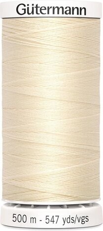 G&uuml;termann Naaigaren Beige - Nr 414- 500 meter