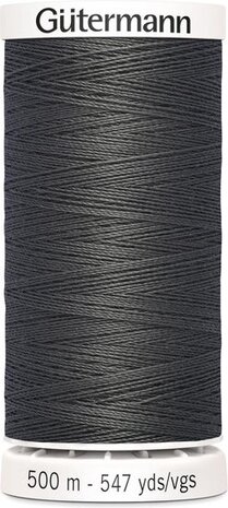 G&uuml;termann Naaigaren Donkergrijs - Nr 702- 500 meter