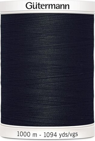 G&uuml;termann Naaigaren Zwart - Nr 0- 1000 meter